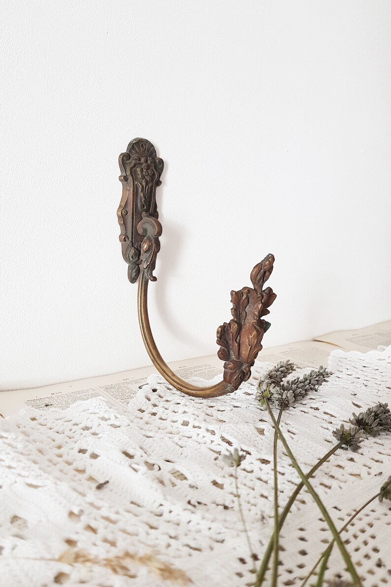 Large Antique Bronze Curtain Tie Backs Etsy