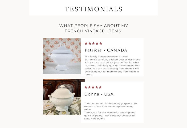 Antique Limoges Porcelain Soup Tureen with Lid, Red Rose Decor, French White Tureen, Shabby Chic Serving Bowl image 11