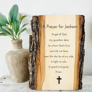 CUSTOM Angel of God Prayer Sign | Guardian Angel Sign | Catholic Gifts | Religious Decor | Faith Based Nursery Decor