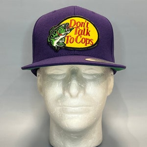 Don’t Talk To Cops Snapback Hat (Purple)