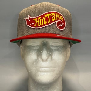 Heißes Take, Dude! Snapback Cap (Grau meliert/Rot)
