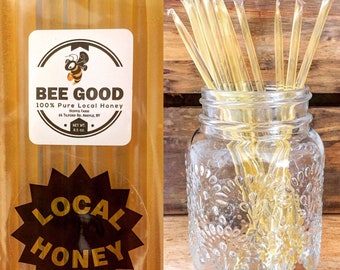 100% Pure Raw Honey Straws - Dozen