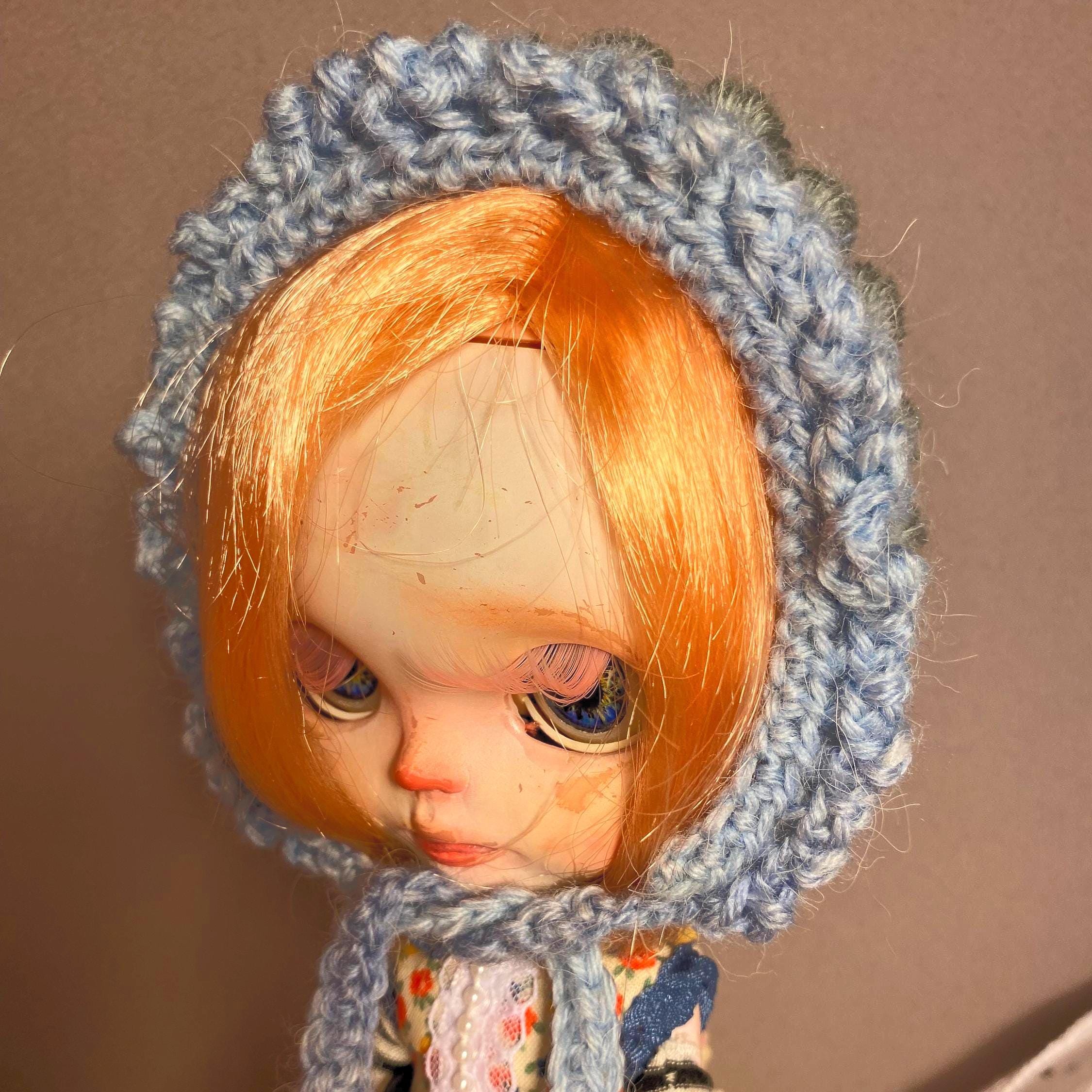 19 Crochet Bonnet Patterns with Pixie, Scallop, and Vintage Styles 9 Baby Doll Hat Pattern