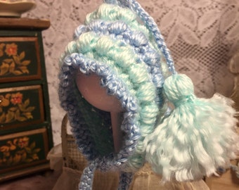 Pusteblumen Mütze, handgefertigt, handgefertigt, Accessoire für Puppen im Pixie Style