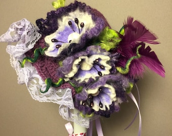 Einzigartige, von Hand hergestellte, OOAK, Gartenparty Aster Puppenhut