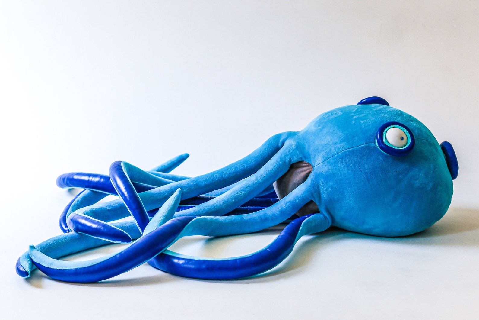 Octopus Soft Toy Blue Toy Octopus Pillow Toy Octopus Etsy