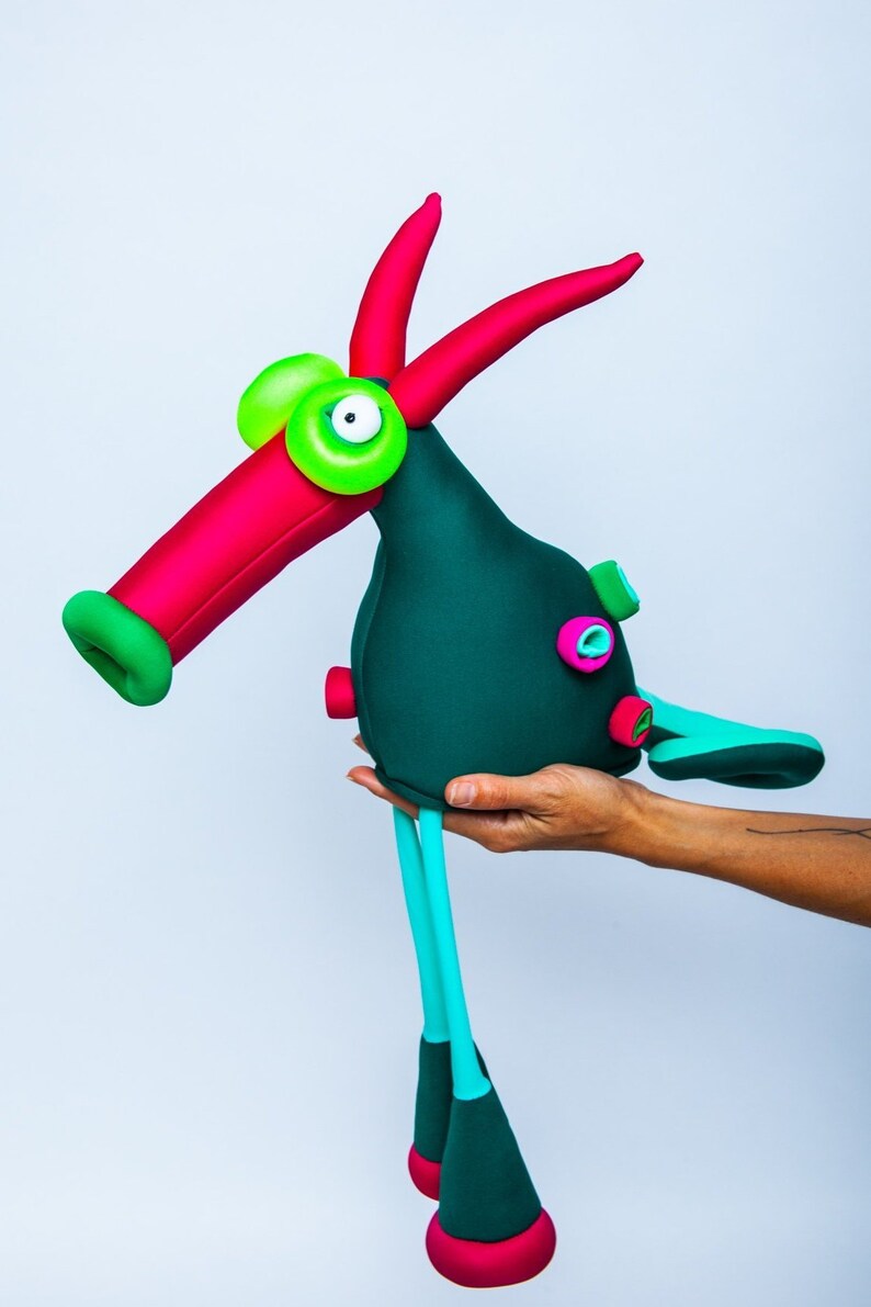 green dog toy