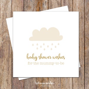 Tarjeta de deseos de Baby Shower. Tarjeta linda de la fiesta de bienvenida al bebé. Tarjeta de fiesta de bebé unisex. Tarjeta de baby shower de género neutro. Tarjeta de mamá primeriza. Tarjeta dulce de la nueva mamá.