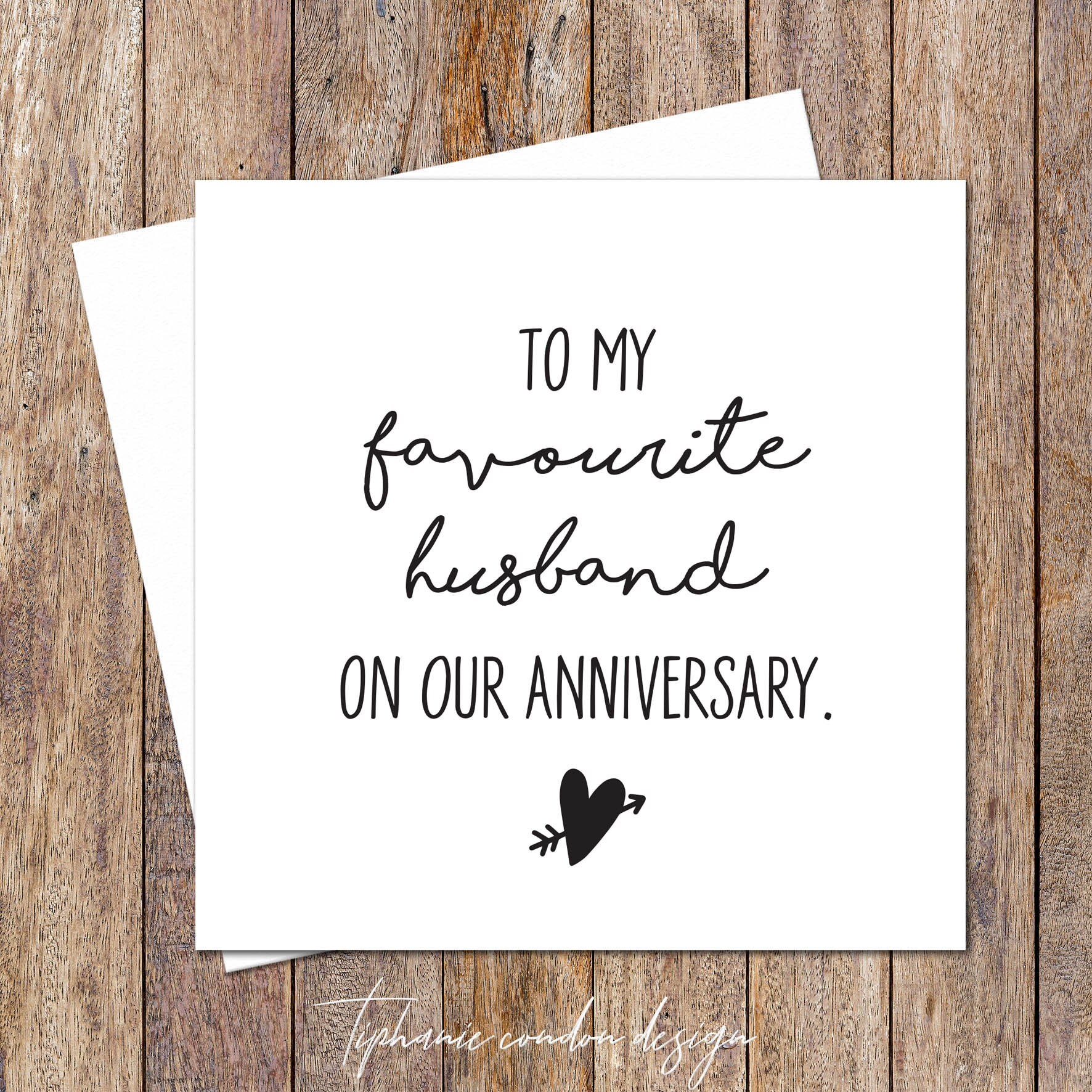 Funny Husband Anniversary Card. Favourite Husband Card. Funny ...