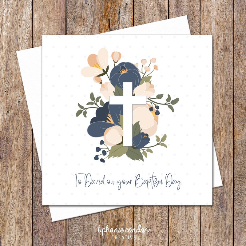 Baptism Card, Card for Baptism, Catholic Baptism Card, Baptism Cards