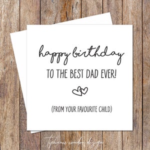 Best Dad Ever Geburtstagskarte. Lustige Papa Geburtstagskarten. Geburtstagskarte Papa. Geburtstagskarte für Papa. Lustige Geburtstagskarte. Geburtstags-Geschenke für Papa