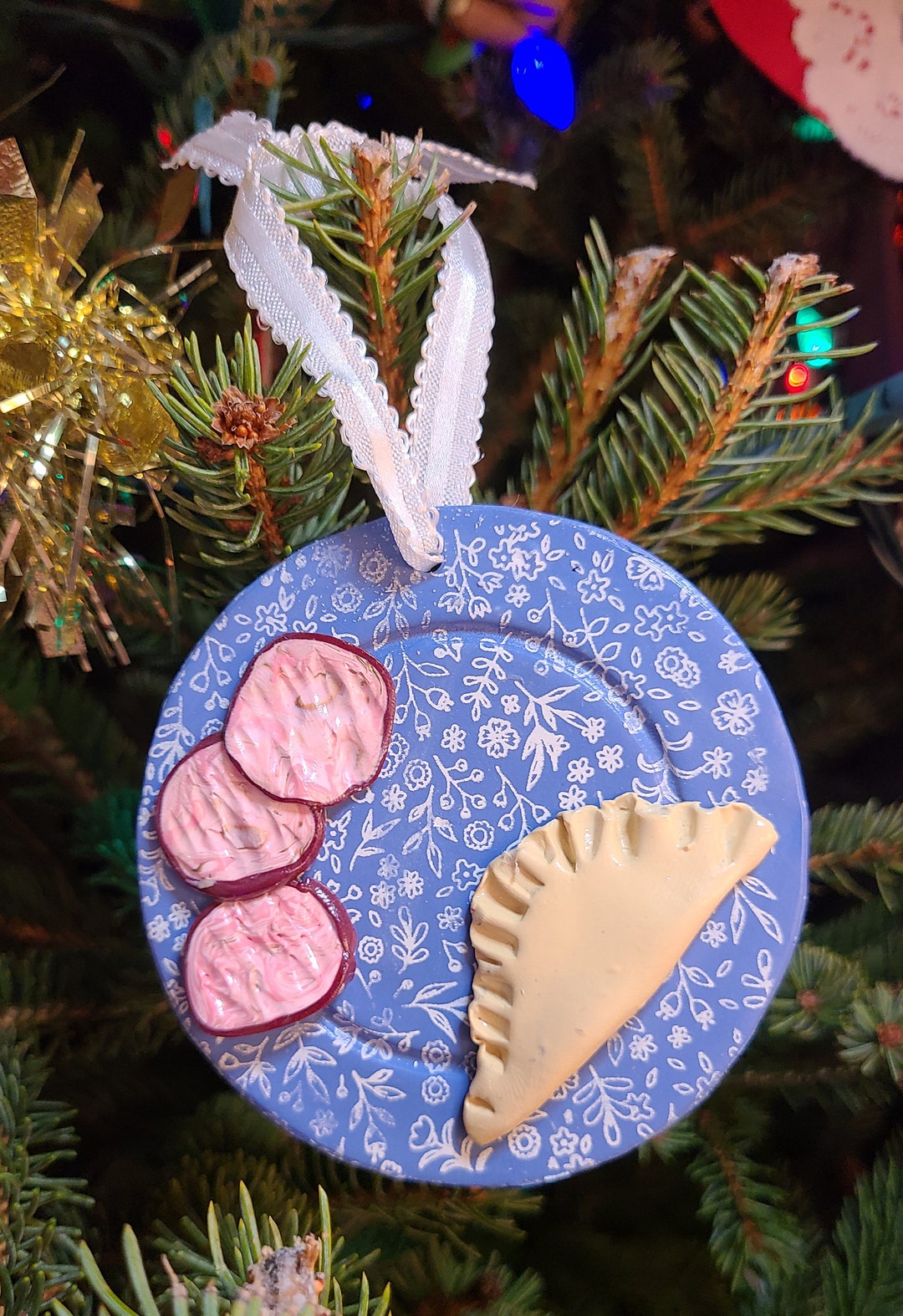 Pierogi Ornament Food Ornament Handmade Ornament Polish Etsy