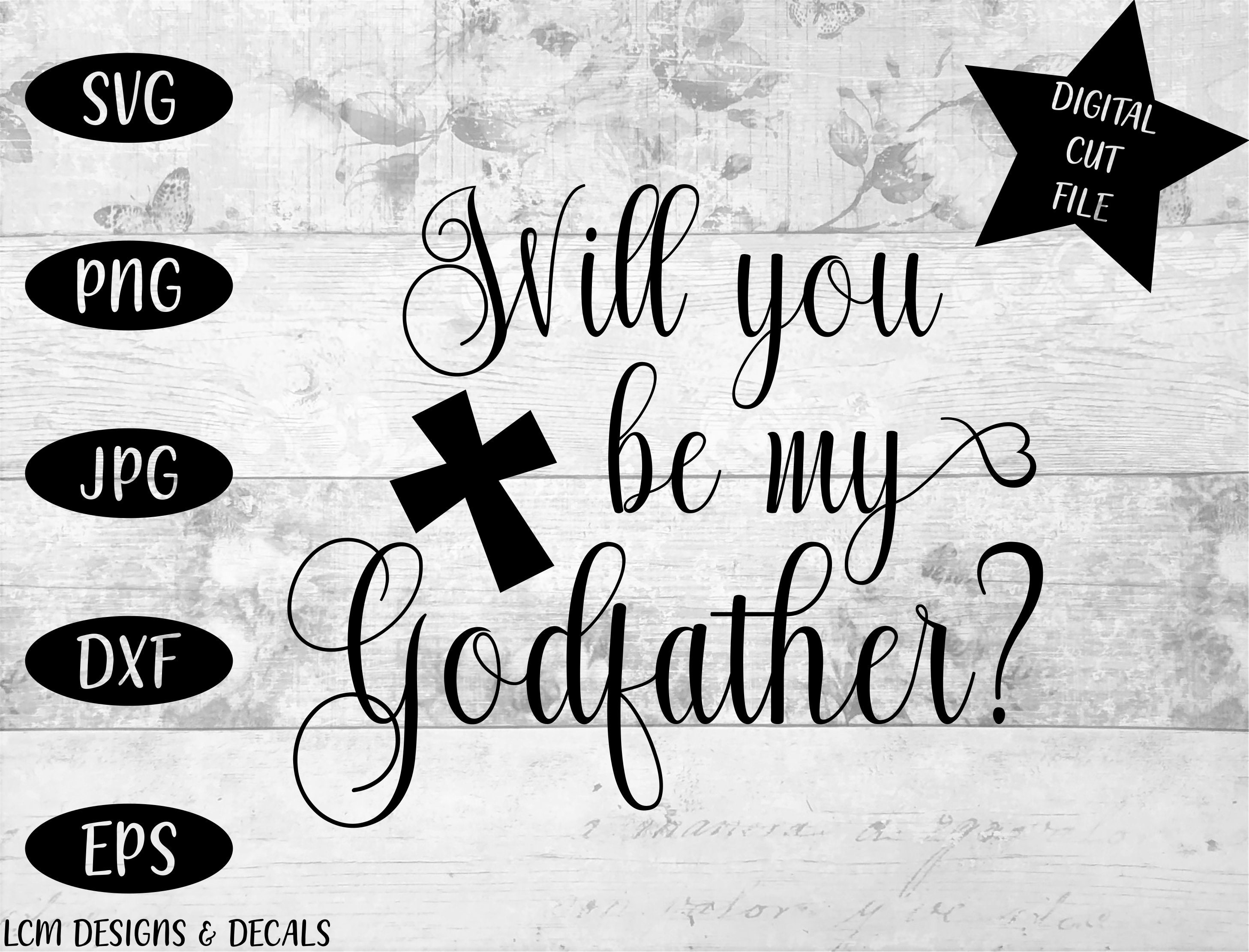 Will you be my Godfather SVG cut file / SVG cutting file / svg - Etsy 日本