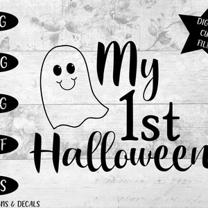 My 1st Halloween svg / svg cut file / Halloween svg / My 1st svg / svg halloween designs / new baby svg / Ghost Svg / cute ghost svg