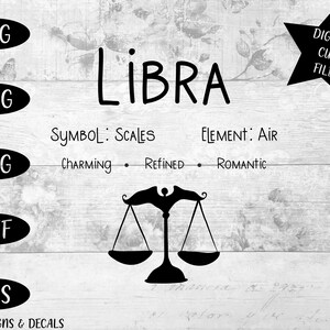 Zodiac SVG / cut files / Libra svg / Star signs /  zodiac signs / svg designs / svg cutting files / svg / Astrology SVG / zodiac sign svg