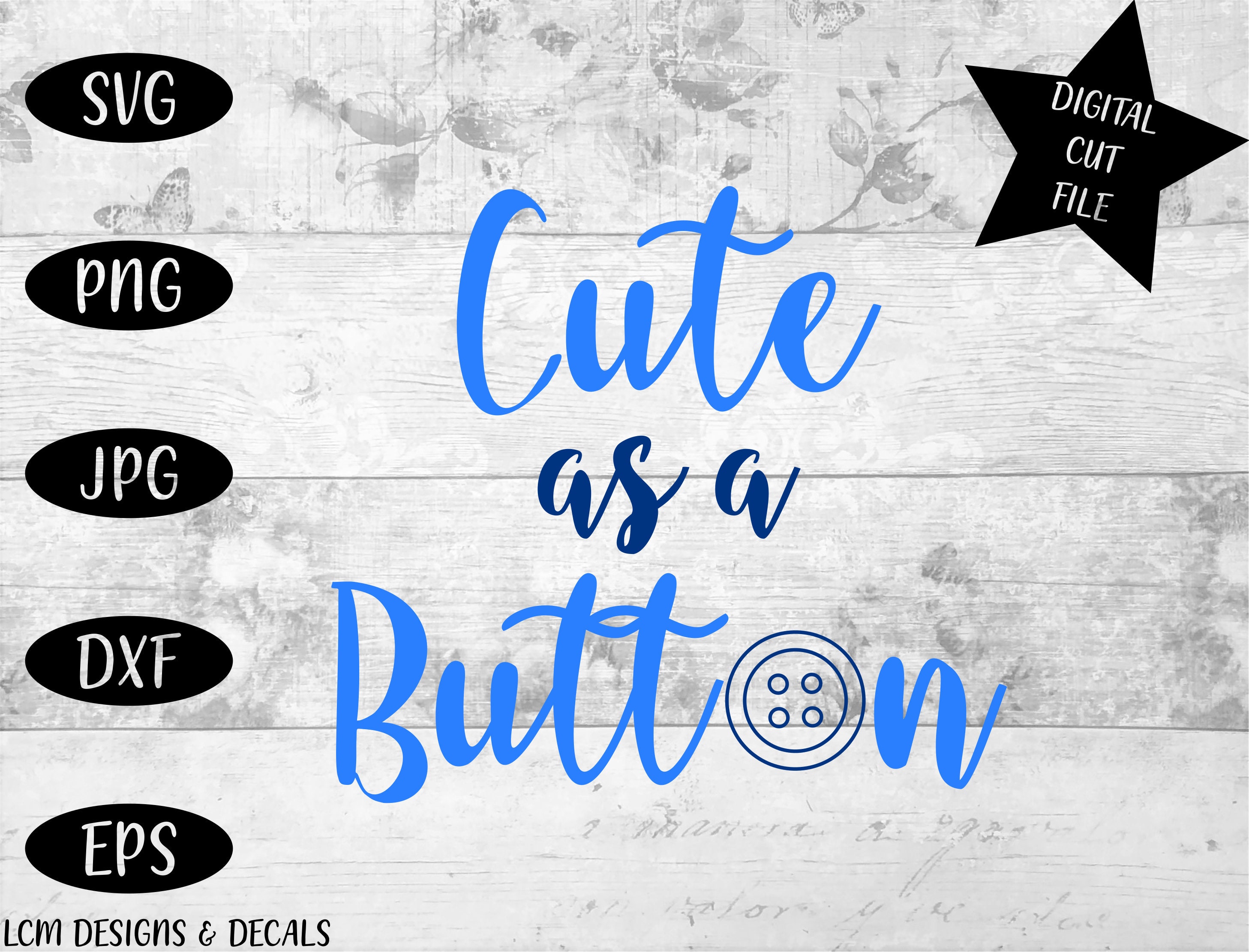 Download Svg Cut Files Cute As A Button Baby Svg Svg Designs Etsy