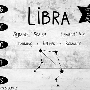 Zodiac SVG / cut files / Libra svg / Star signs /  zodiac signs / svg designs / svg cutting files / svg / Astrology SVG / zodiac sign svg