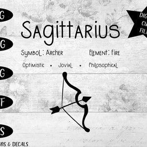Zodiac SVG / cut files / Sagittarius svg / Star signs /  zodiac signs / svg designs / svg cutting files / Astrology SVG / zodiac sign svg