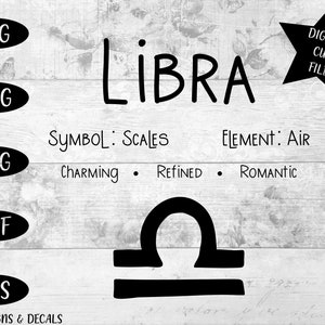 Zodiac SVG / cut files / Libra svg / Star signs /  zodiac signs / svg designs / svg cutting files / svg / Astrology SVG / zodiac sign svg