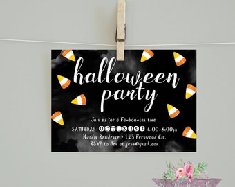 Pumpkin Invitation/Halloween Party/Halloween Invitation/ Kids Birthday Invitation/Fall Invitation