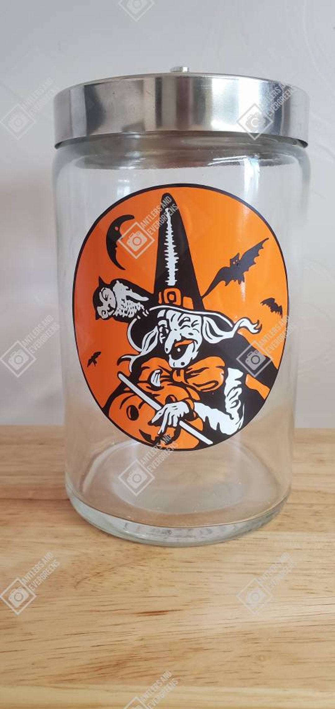 Vintage Inspired Halloween Noisemaker Witch Mid Century Modern Etsy