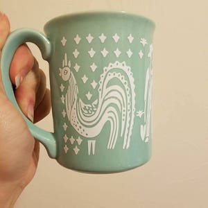 Farmer and Wife Mug Decal Corn Rooster