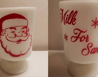 Milk For Vintage Santa Mug Decal - Decal Only - Mug Not Included
