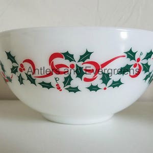 Holly Merry Christmas Bowl Decal - Decal Only Bowl Not Included