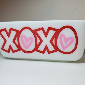 Xoxo Valentines Day Decal for vintage dishes and bowls - Decal only bowl not included