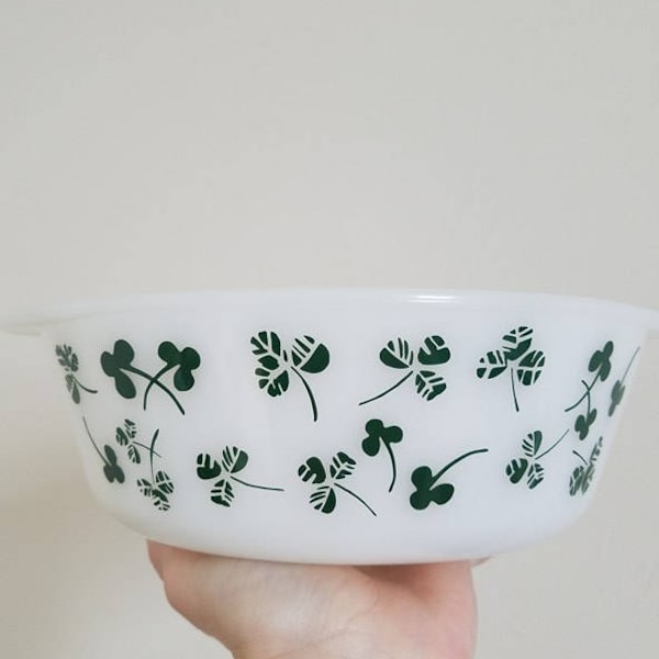 Clover decal for vintage Dishes Shamrock Decal St. Pattys Patricks Day