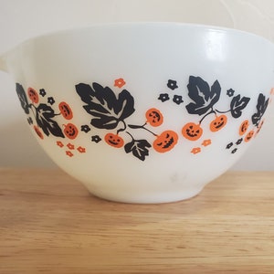 Halloween Pumpkin Gooseberry Decal for Bowls and Mixers - Decal only bowl not included Vintage