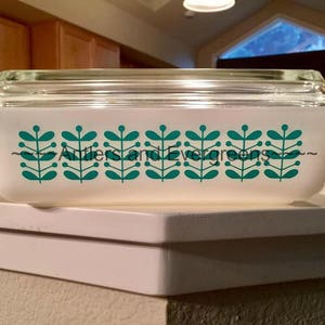 Vintage Stems Decal for vintage dishes and bowls