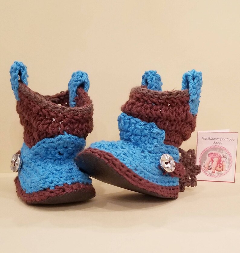 03 monthsCowboy bootsCrochet Baby BootiesBaby boy Clothes Etsy