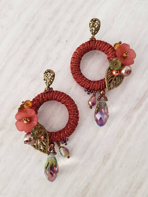 Autumn Circles Earrings