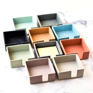 Sticky Note Holder Post It Holder Desk Accessories Postit Organizer Desk Organizer Modern Desk Minimalist Home Office image 1