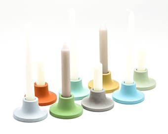 Concrete Candlestick Holder, Taper Candle Holder, Minimalist Home, Modern, Wedding Decor, Hygge Home Decor, Centerpiece, Room Decor, Mantle