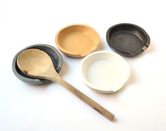 Concrete Spoon Rest - Cooking Utensils - Spoon Holder - Kitchen Ware - Kitchen Decor - Cement - Chef Gift - Rustic - Ladle Rest - Modern