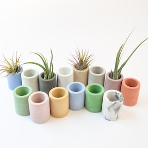 Support de jardinière Air - mini jardinière - béton - moderne - jardinière succulente - cadeau de mariage/douche - décoration de bureau - porte cure-dents