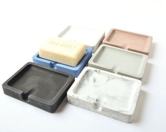 Modern Soap Tray Concrete Soap Holder Bathroom Accessory Soap Dish Cement Soap Dish Concrete Soap Dish
