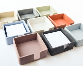 Wooden Organiser For Sticky Post Memo Notes Pads And Pen Holder IT Desk Office