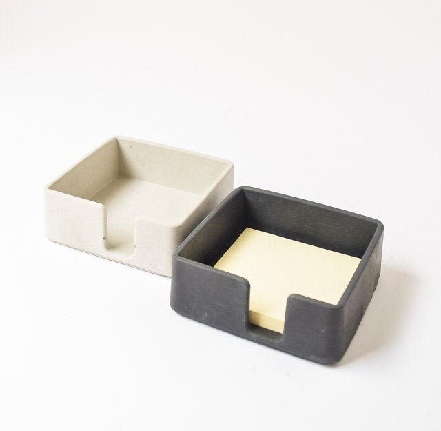 Concrete Sticky Note Holder - Desk Accessories - Desk Organizer - Post –  Cedarstonegarden