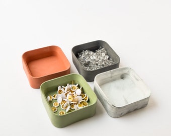 Elegant Gold-Rim Glass Paper Clip Holder - Clear Desk Organizer For Office Or Home | Stylish Storage For Clips, Pins & More