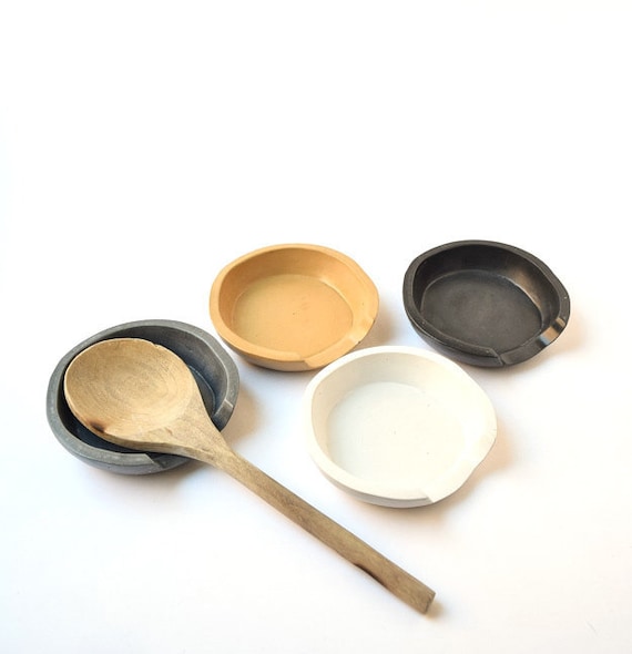 Wooden Cooking Utensils with Holder & Spoon Rest