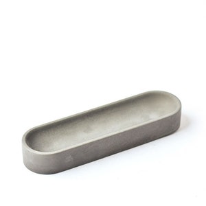 Pen Holder Pen Holder For Desk Pen Tray Pencil Tray Desk Organizer Office Decor Minimalist Concrete Modern Cement Desk image 6