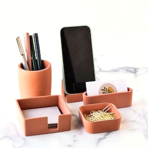 Sticky Note Holder Post It Holder Desk Accessories Postit Organizer Desk Organizer Modern Desk Minimalist Home Office image 9