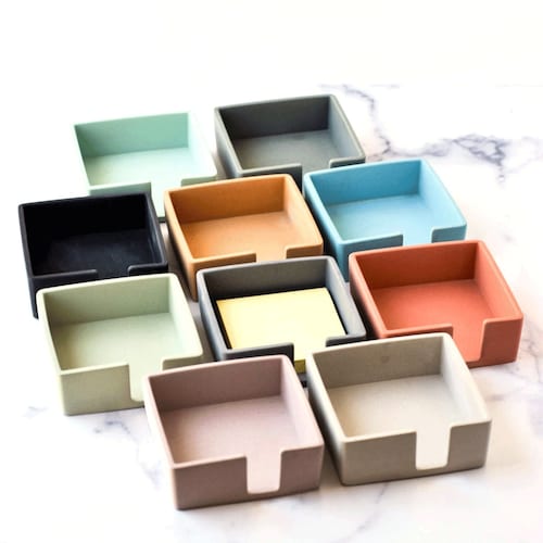 Porte-notes - Support pour post-it - Accessoires de bureau - Organiseur Postit - Organiseur de bureau - Bureau moderne - Minimaliste - Bureau à domicile