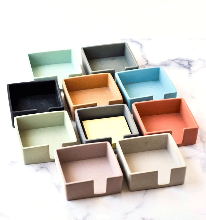 Sticky Note Holder Post It Holder Desk Accessories Postit Organizer Desk Organizer Modern Desk Minimalist Home Office image 1