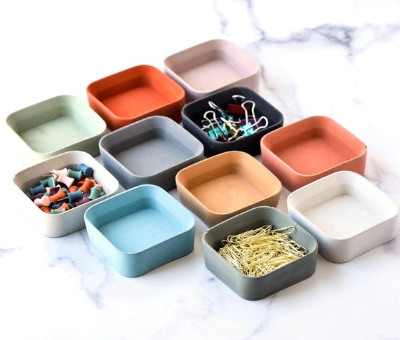 Desk Organizer Desk Accessories Small Tray Paper Clip Holder Desk Set Catchall Office Organizer Home Office Minimalist Etsy Ireland