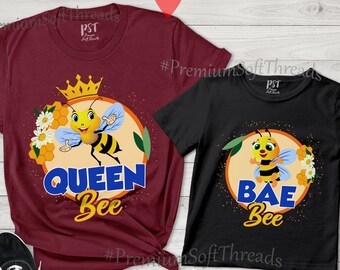 Queen Bee Shirt, Matching Mom and Me Shirt, Mommy and Me Shirts, Bae Bee Shirts, Matching Mom And Me Outfits, Mother's Day Gifts