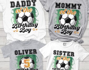 Personalized Soccer Birthday Shirt, Matching Family Shirts